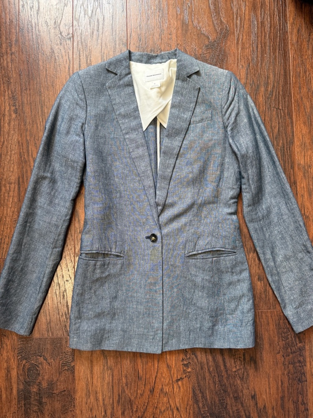 Club Monaco Light Blue Single-Button Blazer